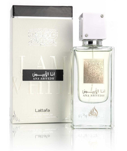 Eau de Parfum Ana Abiyedh Blanc 60 ml de Lattafa - GALERIES DES MARQUES